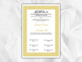 Nikkah Certificate Template, Traditional Islamic Wedding Agreement, Marriage Contract Wedding, Marriage Certificate Template, A4, A3. NN264