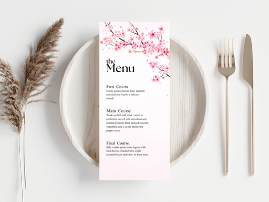 Wedding Thank you Card, Menu Card, Table Card. WI359