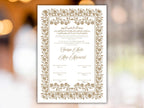 Nikkah Certificate Digital Download Personalised, A4, A3, Nikkah Template, Instat Download. NN281