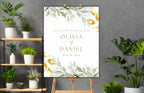 Greenery Wedding Sign, Wedding Welcome Sign, Leaves Wedding Welcome Sign, Greenery Wedding Welcome Sign, Digital Download. S40