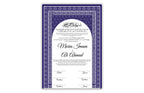 Luxury Nikkah certificate ,A3/a4 Nikkah Nama, Nikah , Islamic wedding contract, Muslim Marriage Certificate, Personalised Names. NN136
