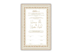 Nikkah Contract, Islamic Wedding Contract, Muslim Nikkah Certificate 11 x 17, Template, Instat Download. NN211