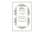 Nikkah Contract Template,Printable Nikkah Contract,Editable Nikkahnama,Muslim Wedding Certificate,Digital Download. NN185