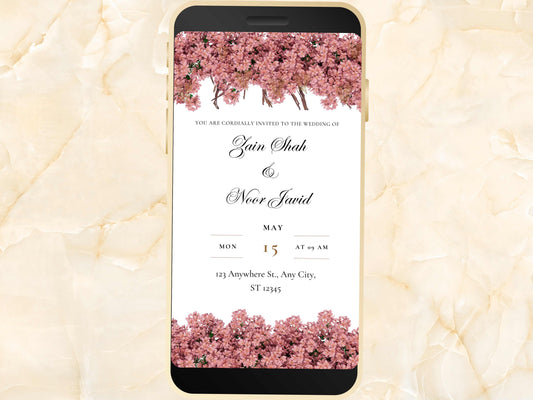 Wedding Video Invitation template, Animated Wedding invitation, Animated Wedding Invitation Digital Invite, Video Save the Date. WEIB28