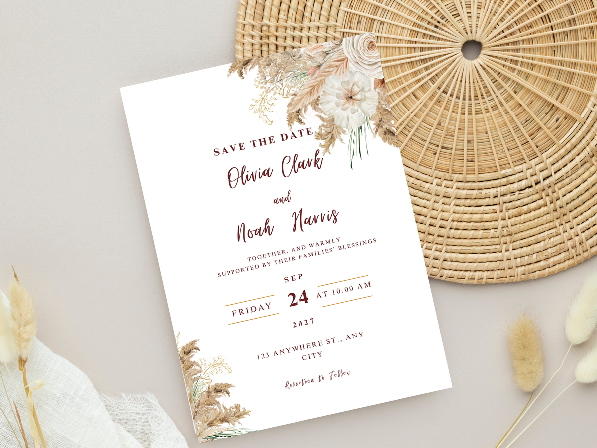 Wedding Invitation Bundle, RSVP, Thank You Card, Table Card, Menu Card, Reception Card, Details Card. Wedding Bottle Label. WI276