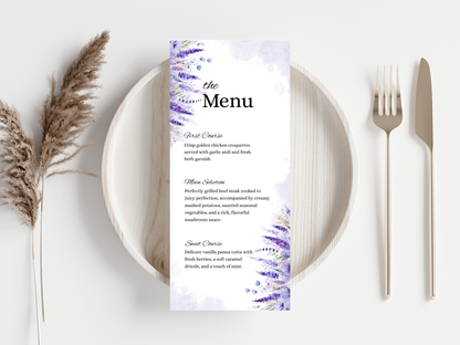 Wedding Thank you Card, Menu Card, Table Card. WI333