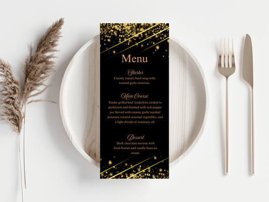 Wedding Thank you Card, Menu Card, Table Card. WI299