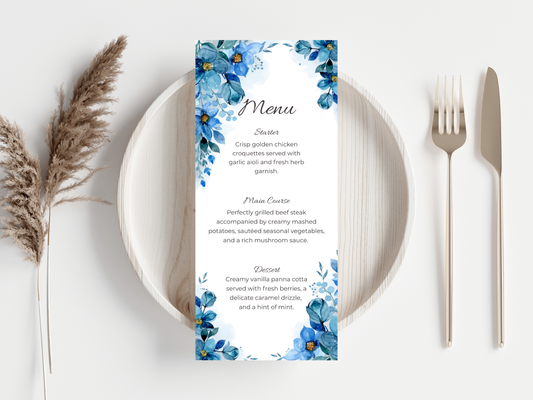 Wedding Thank you Card, Menu Card, Table Card. WI311