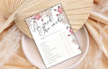 Bridal Shower Games, Pink Rose Bridal Shower Games, He Said She Said Bridal Shower Game, Pink Flower Bridal Shower Editable Game. WS51