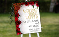 Wedding Welcome Sign Template, Red Rose Welcome To Our Wedding Sign, Red Wedding Signage, Red Wedding Decorations, Digital Download, WS56