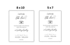 Wedding Photo Sign, Capture the Love Sign, Modern Minimalist Wedding Hashtag Sign, Social Media Hashtag Sign. 9