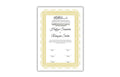 Muslim Wedding Contract A3/A4, Gold Islamic Nikkah Certificate Template, Editable. Nn125