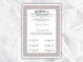 Nikkah Certificate Digital Download Personalised, A4, A3, Template, Editable, Brown Nikkah Nama, Nikkah Contract, Muslim Contract. NN266