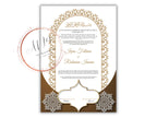 Nikkah Certificate Digital Download Personalised, A4, A3, Template, Editable, Purple Nikkah Nama, Nikkah Contract, Muslim Contract. NN288