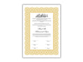 A4/A3 Nikkah Certificate, Printable Nikkahnama Template, Marriage Contract, Nikkah Contract Template, Islamic Wedding Contract. NN200