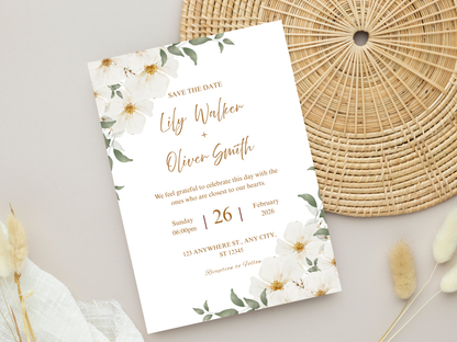 Wedding Invitation Bundle, RSVP, Thank You Card, Table Card, Menu Card, Reception Card, Details Card. Wedding Bottle Label. WI282