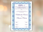 Nikkah Certificate Digital Download Personalised, A4, A3, Template, Editable, Nikkah Nama, Nikkah Contract, Muslim Contract. NN242