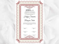 Nikkah Contract Template, Printable Nikkah Contract, Editable Nikkahnama, Muslim Wedding Certificate, Islamic Marriage Contract. NN107