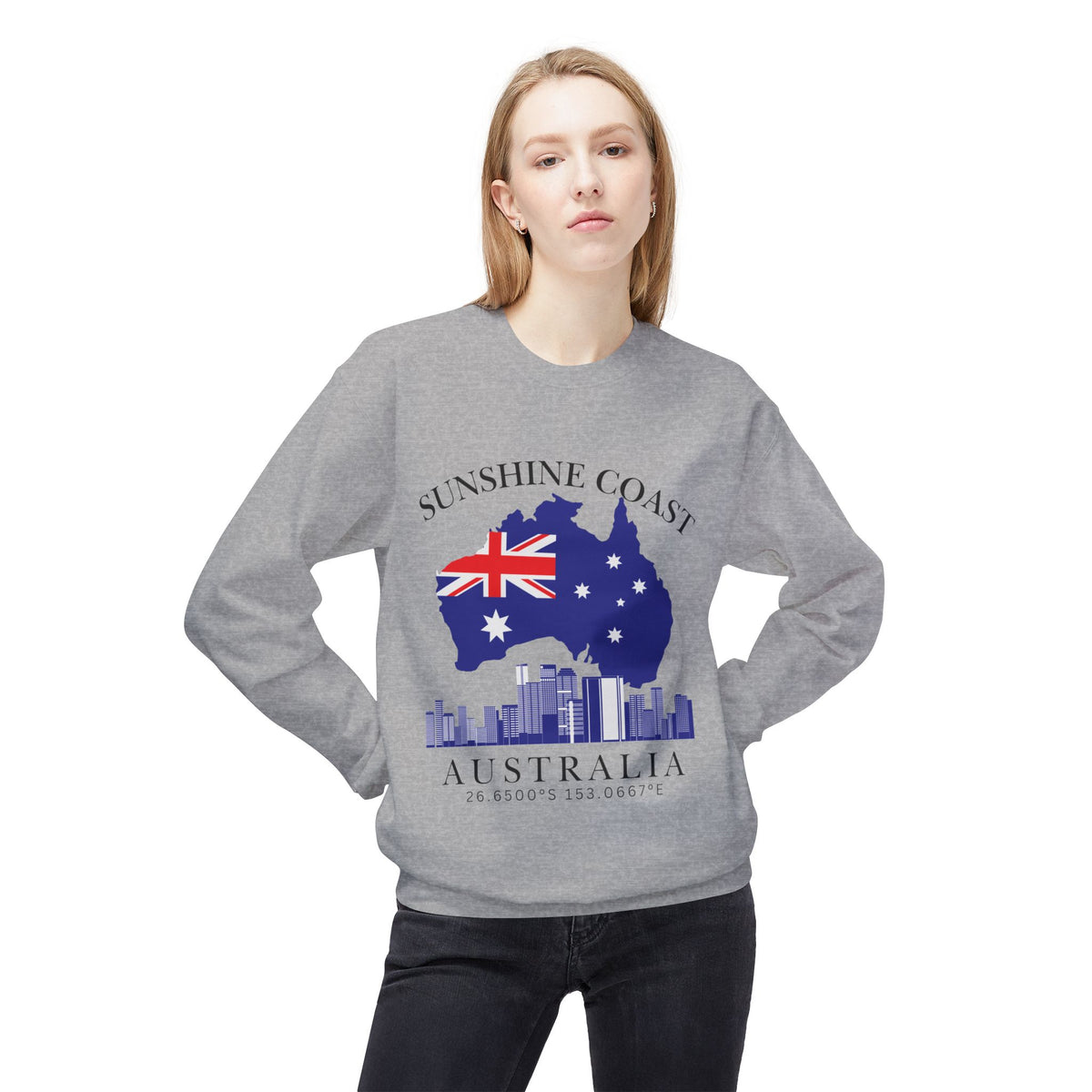 Australia Unisex Midweight Softstyle Fleece Crewneck Sweatshirt