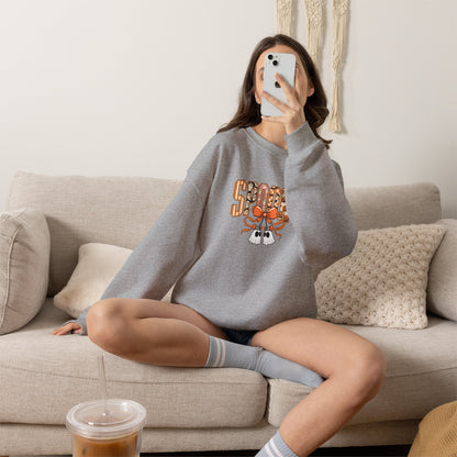 Spooky Ghost Pumpkin Crewneck Sweatshirt