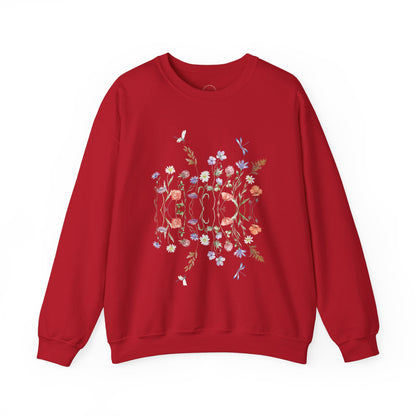 Wild Flowers Unisex Crewneck Sweatshirt