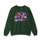Vibrant Graphic Crewneck Sweatshirt, Retro Sweatshirt for Casual Style, Unisex Cozy Top, Ideal Gift for Friends, Artsy Streetwear