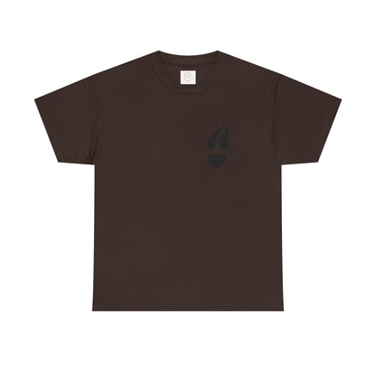 Initial Heart Tee — Minimalist 'A' Monogram T-Shirt