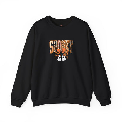 Spooky Ghost Pumpkin Crewneck Sweatshirt