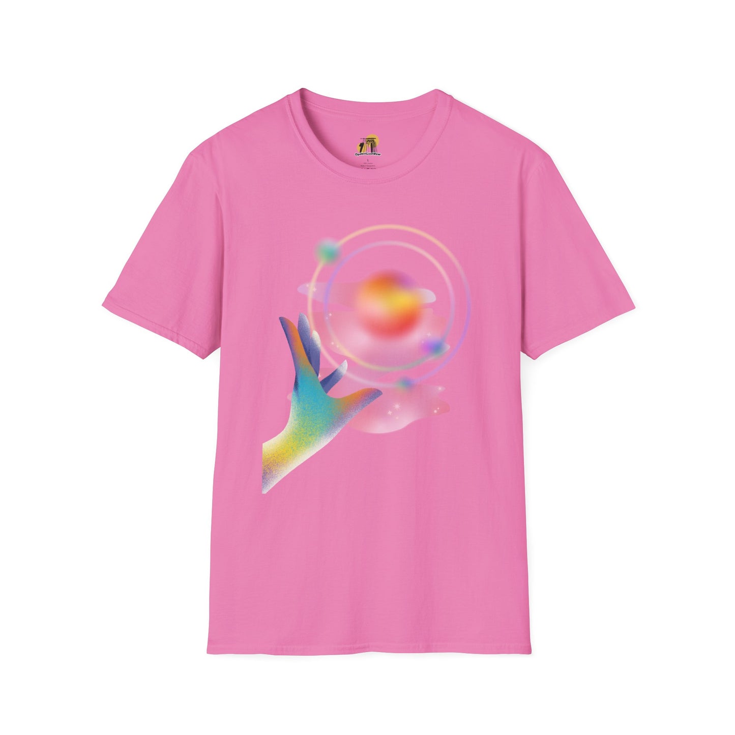 Gradient Hand-Illustration Unisex T-Shirt, Soft T-Shirt, Casual Wear, Trendy Top, Gift for Friends, Graphic Tee