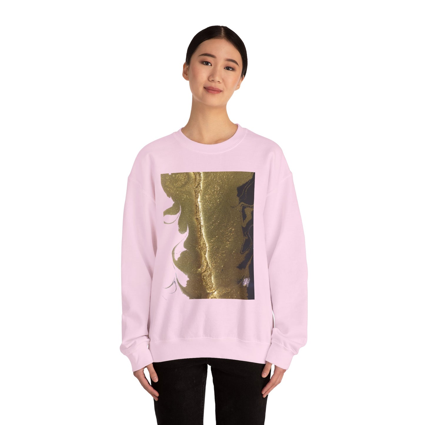Gold Leaf Graphic Crewneck Sweatshirt | Cozy Fall/Winter Style Gift