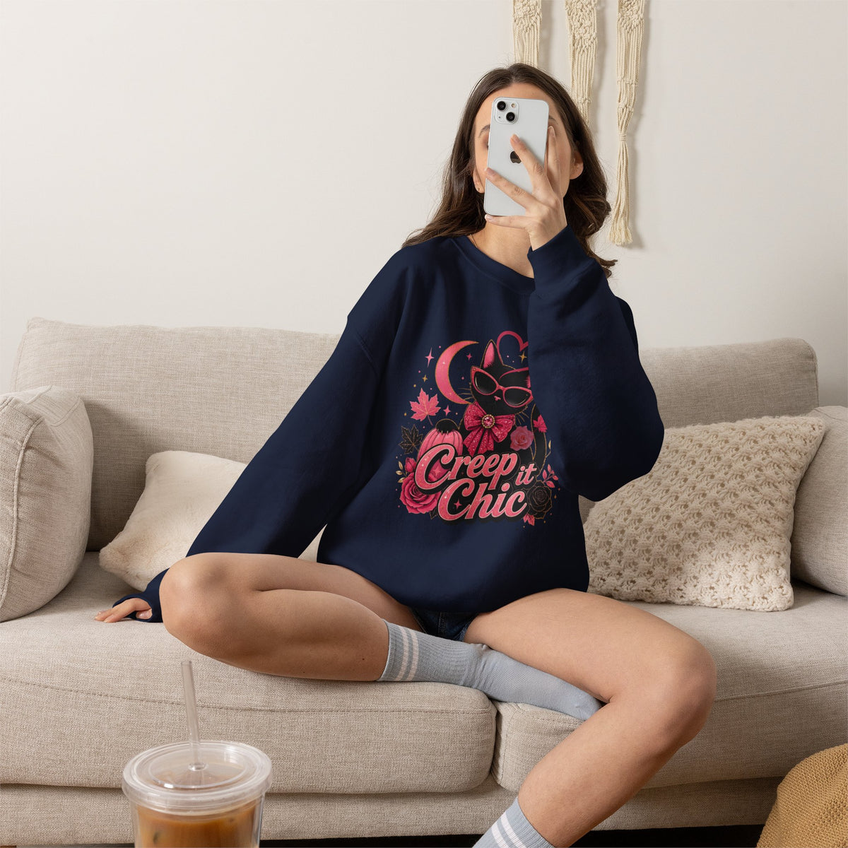 Creep It Chic Cat Sweatshirt