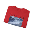 Chamonix Sweatshirt, Chamonix Sweater, Alpine Style Sweatshirt, Ski Sweatshirt Unisex