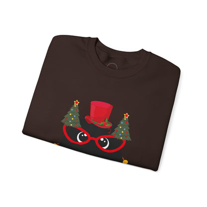 Christmas Cat Crewneck Sweatshirt