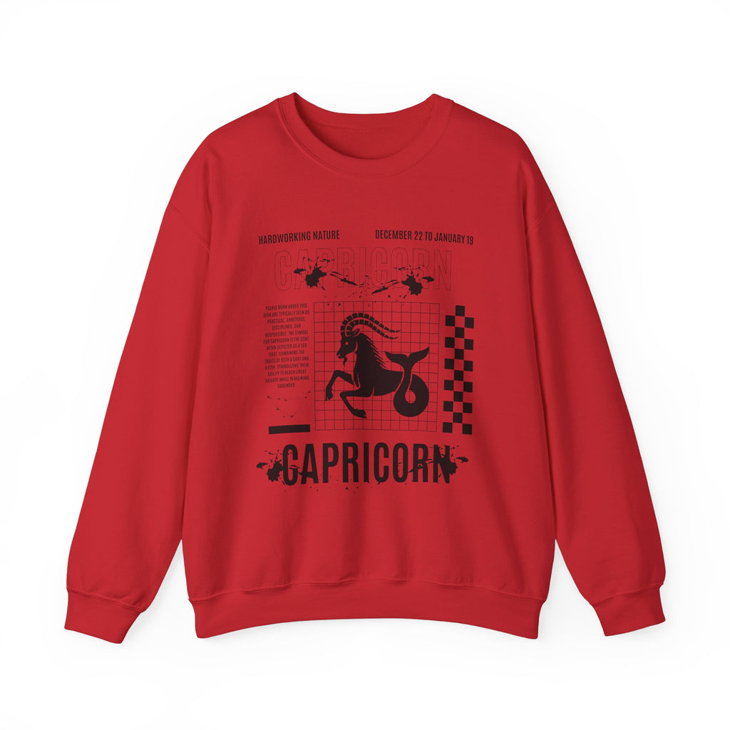 Capricorn Zodiac Unisex Sweatshirt, Retro Astrology Gift, Trendy Positive Word Shirt for Capricorn Friend