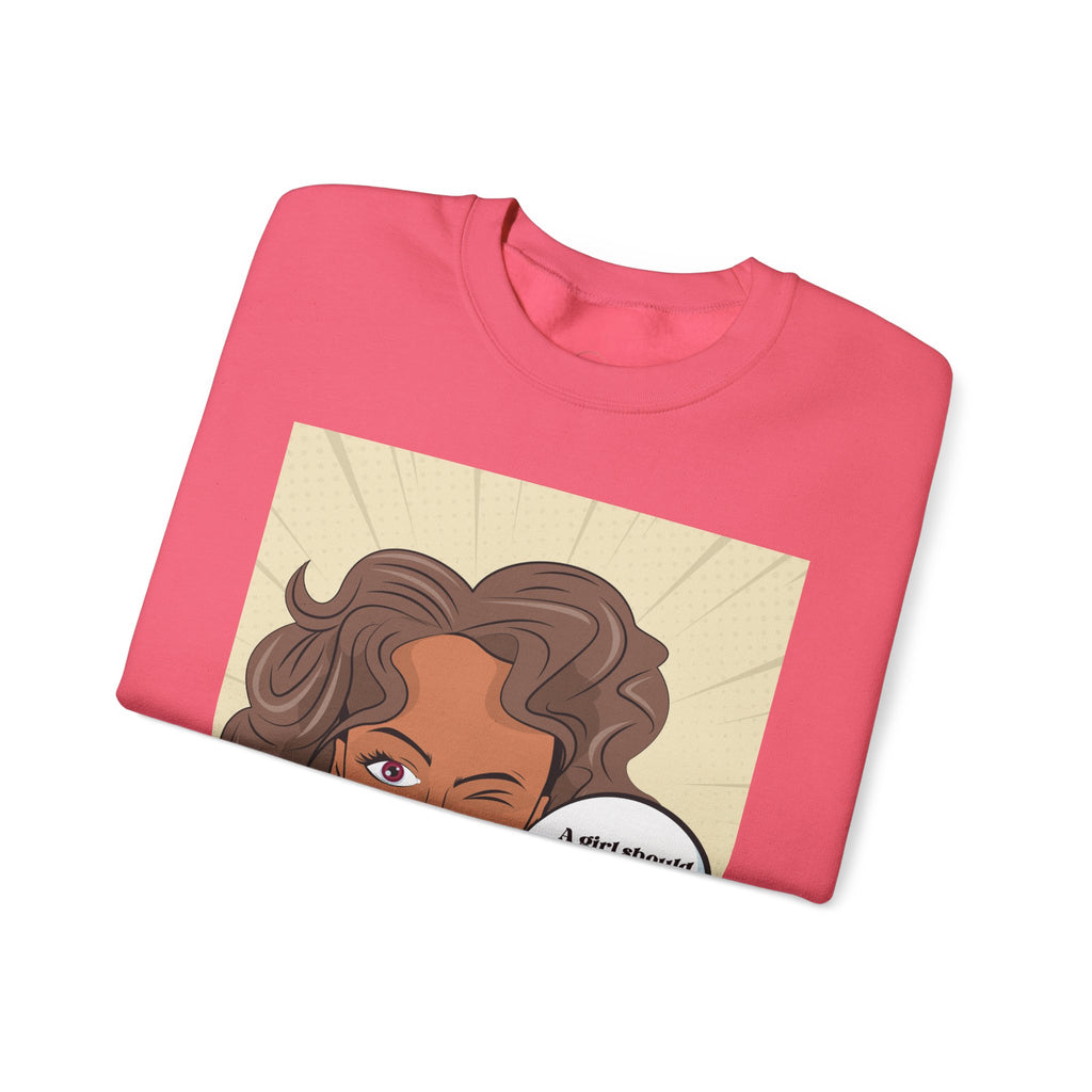 Girl Power Unisex Sweatshirt, Empowering Crewneck Jumper, Inspirational Women's