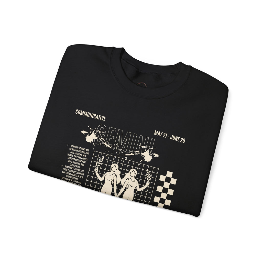 Gemini Zodiac Unisex Sweatshirt, Astrology Crewneck Jumper, Horoscope Pullover
