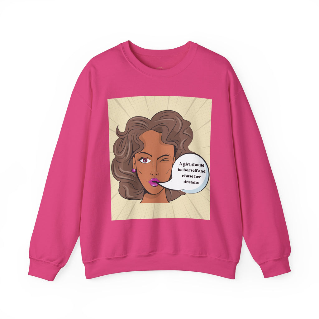 Girl Power Unisex Sweatshirt, Empowering Crewneck Jumper, Inspirational Women's