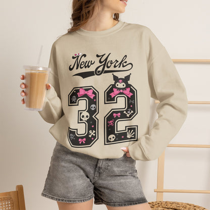 New York '32' Cute Kawaii Crewneck Sweatshirt