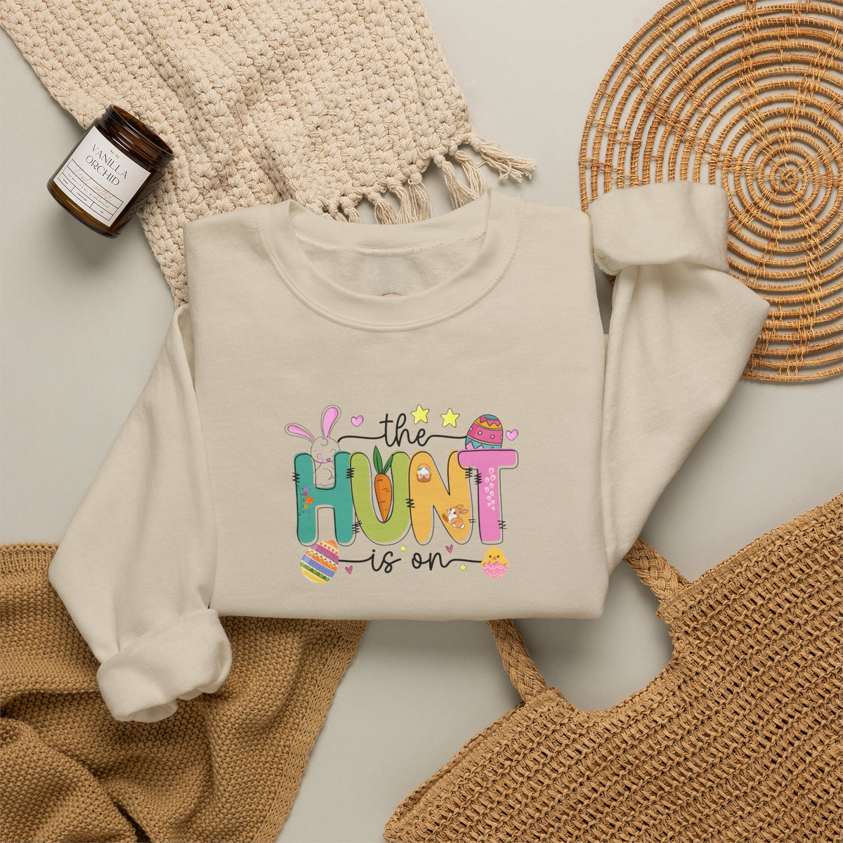 Easter 'The Hunt Is On' Crewneck Sweatshirt