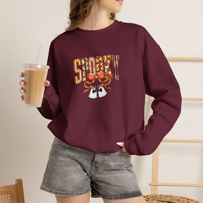 Spooky Ghost Pumpkin Crewneck Sweatshirt