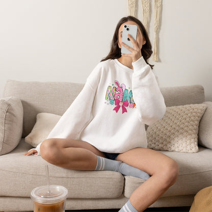 Mama Floral Ribbon Sweatshirt