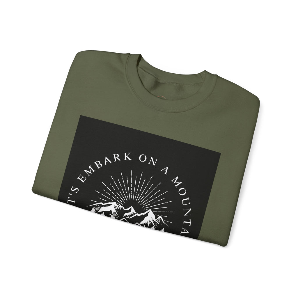 Mountain Adventure Crewneck Sweatshirt - Hiking Apparel, Outdoor Adventure