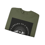 Mountain Adventure Crewneck Sweatshirt - Hiking Apparel, Outdoor Adventure