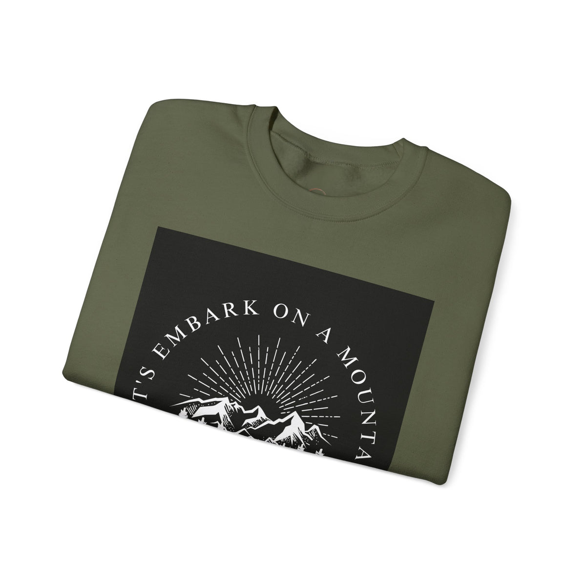 Mountain Adventure Crewneck Sweatshirt - Hiking Apparel, Outdoor Adventure