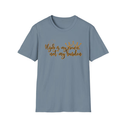 Empowerment Unisex Softstyle T-Shirt - "Hijab is my Crown, Not My Burden"