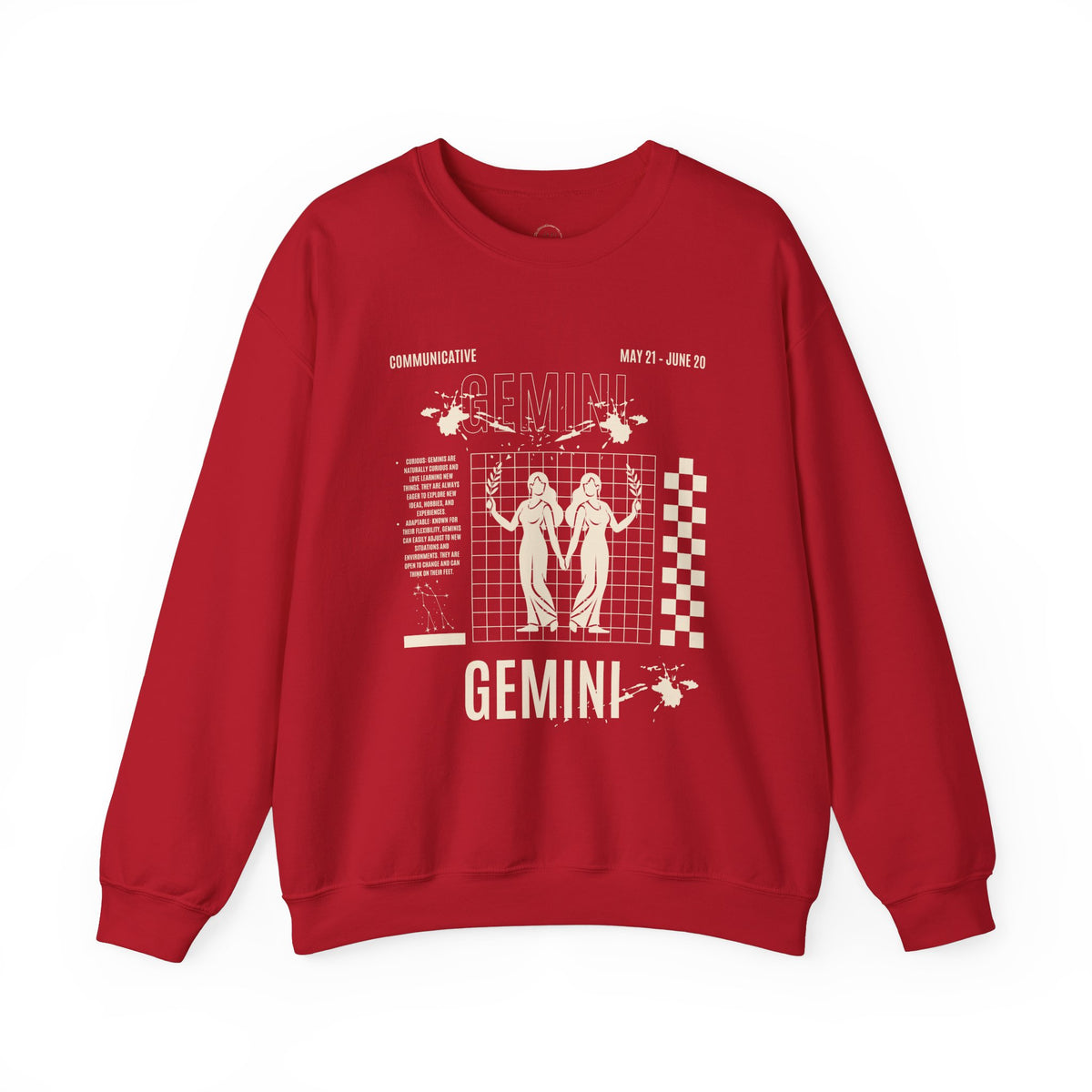 Gemini Zodiac Unisex Sweatshirt, Astrology Crewneck Jumper, Horoscope Pullover