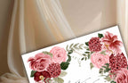 Bridal Shower Invitation template, Elegant Bridal Shower Invitation, Bridal Shower Flower Invite. WS39