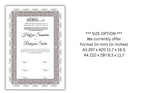 Nikkah Contract Template,Printable Nikkah Contract,Editable Nikkahnama,Muslim Wedding Certificate,Digital Download. NN122