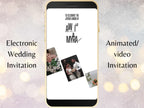 Wedding Video Invitation Suite Template, Animated Wedding Invitation with RSVP, Details And Program, Add Your Own Photo and Music, WEI48