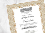Muslim Nikkah Certificate Template, A3, A4. NN115